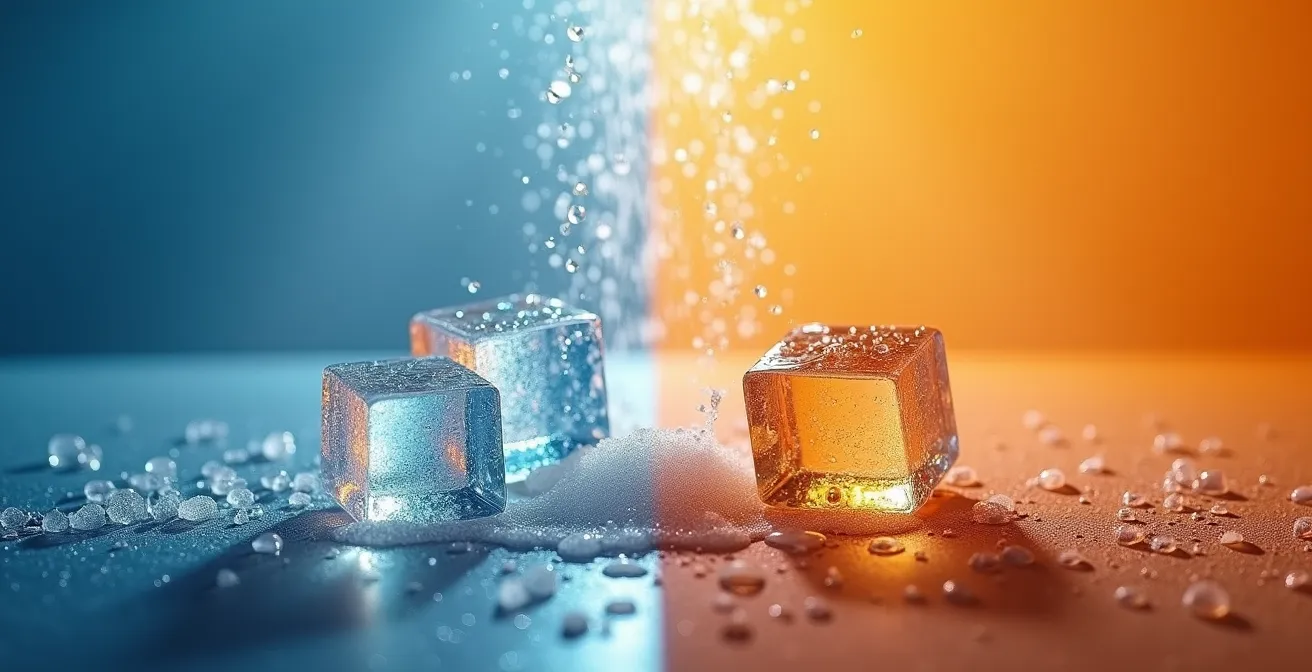 Comparaison visuelle du principe de fonctionnement entre climatisation et rafraîchissement adiabatique