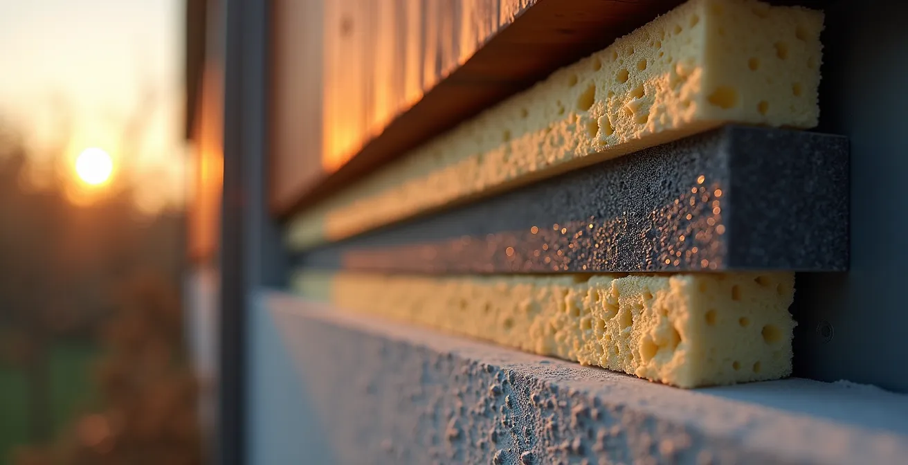 Caisson d'insonorisation professionnel pour pompe à chaleur avec matériaux absorbants