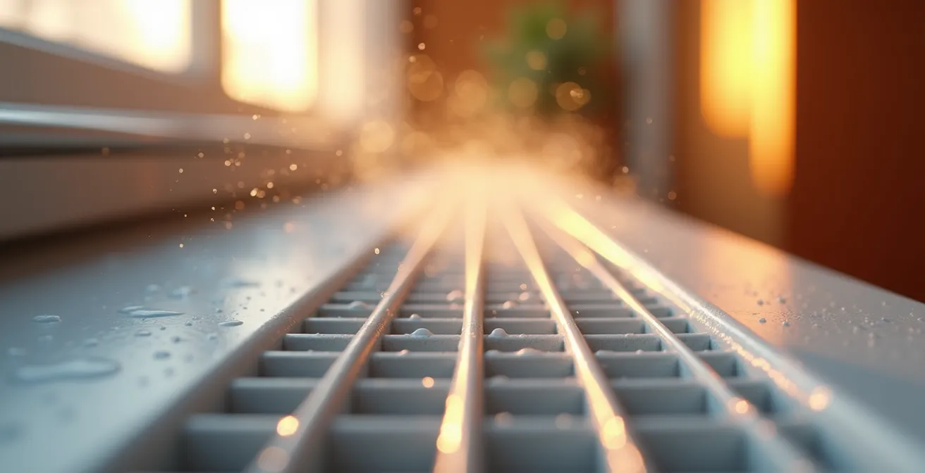 Système de pompe à chaleur air-air avec diffusion homogène de l'air chaud